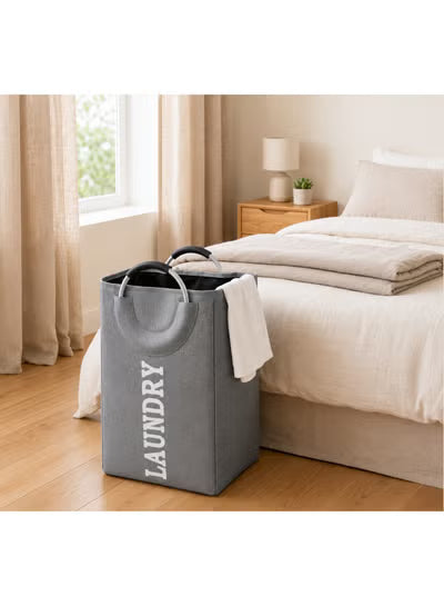 Large Foldable Laundry Basket with Aluminum Handles