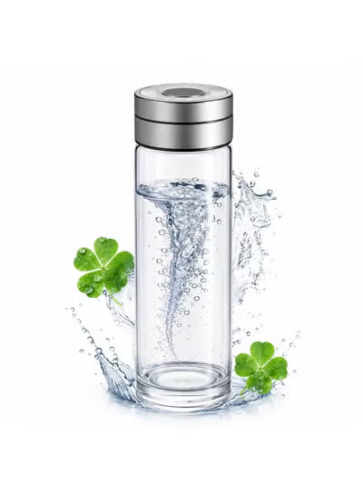 Double Wall Glass Water Bottle