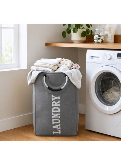 Large Foldable Laundry Basket with Aluminum Handles