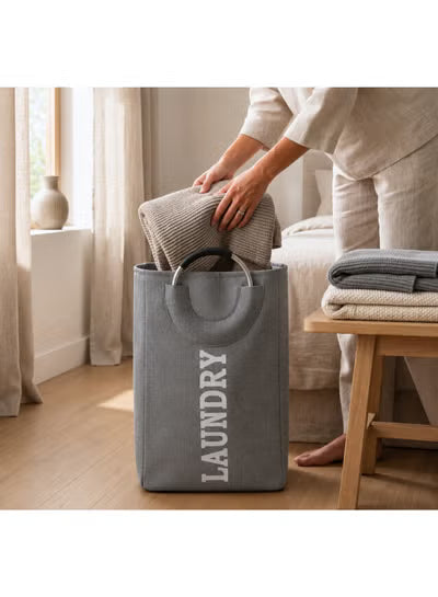 Large Foldable Laundry Basket with Aluminum Handles