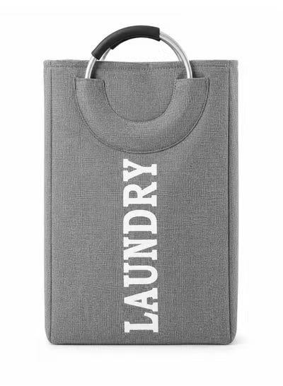 Large Foldable Laundry Basket with Aluminum Handles