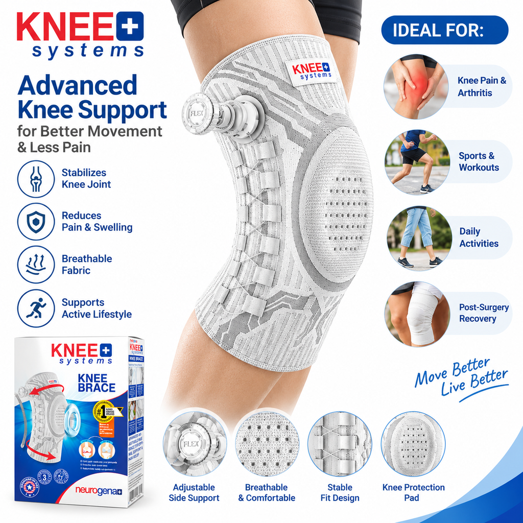 Advanced Knee Support Brace with Adjustable Side Support