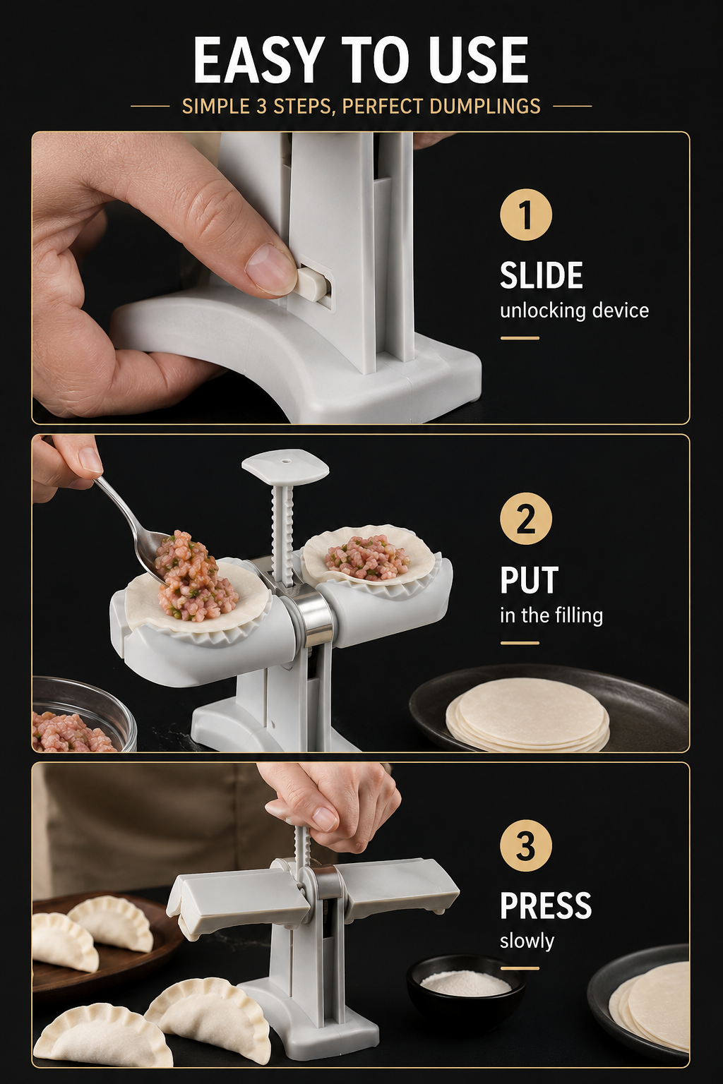 2-in-1 Dumpling Maker Press