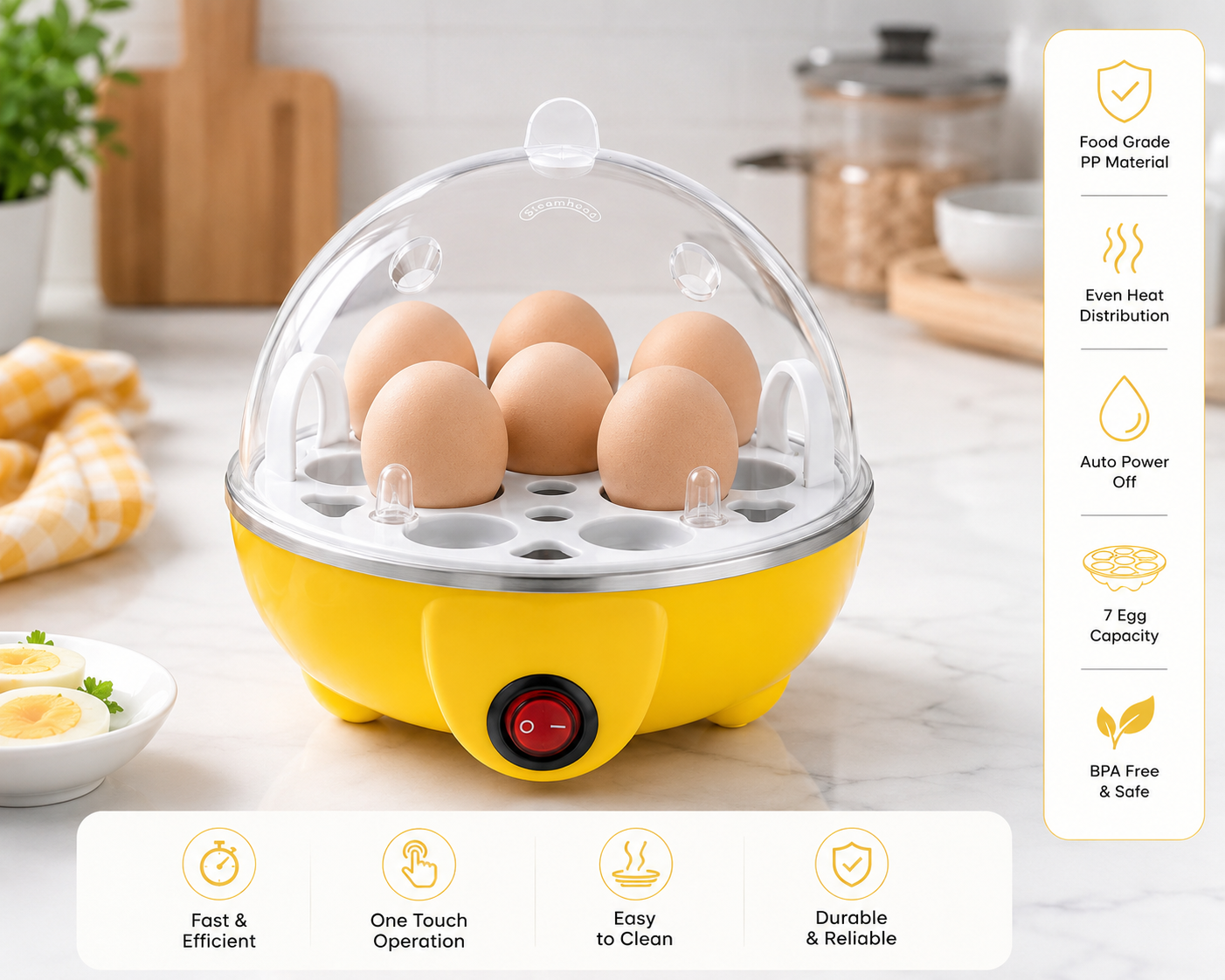 2-in-1 Electric Egg Boiler
