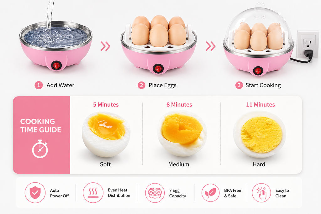2-in-1 Electric Egg Boiler