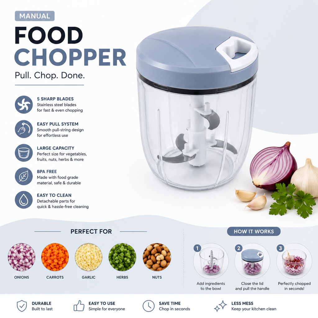 Pull Food Chopper