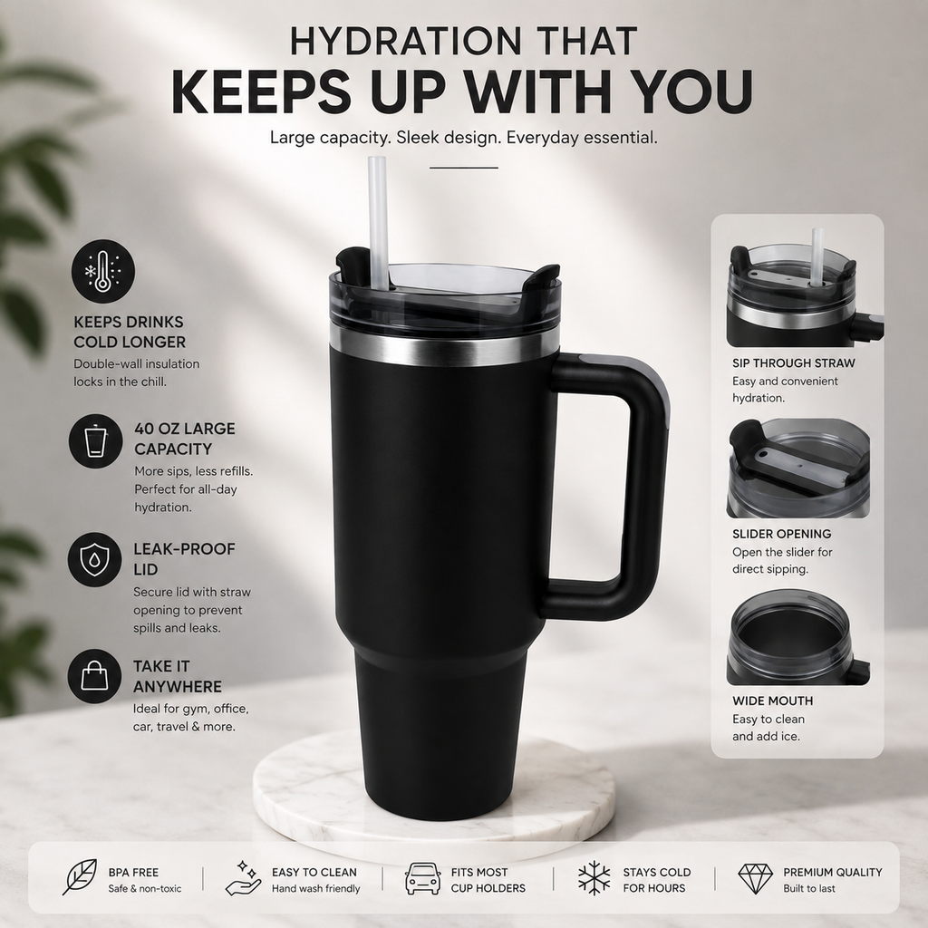 40oz Insulated Travel Tumbler