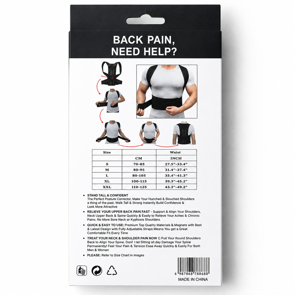 Adjustable Back Support Belt