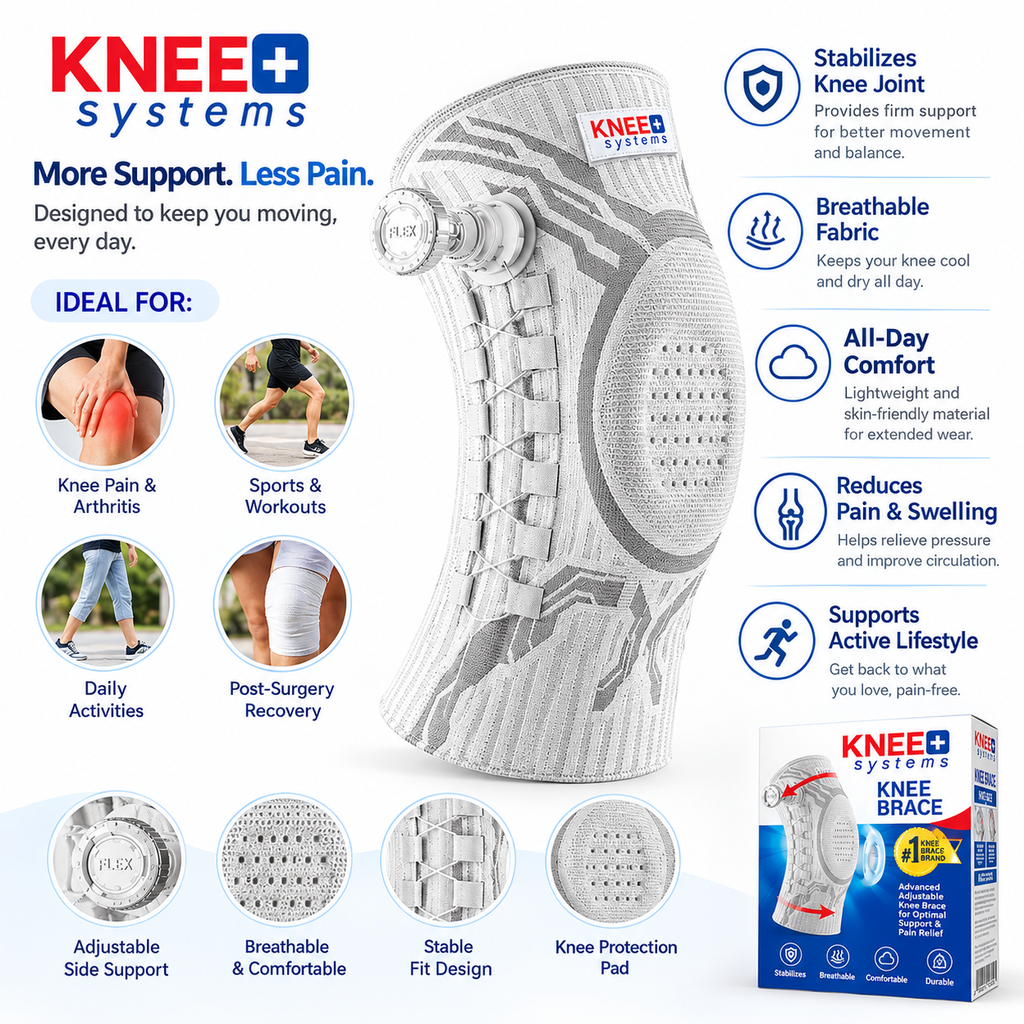 Advanced Knee Support Brace with Adjustable Side Support