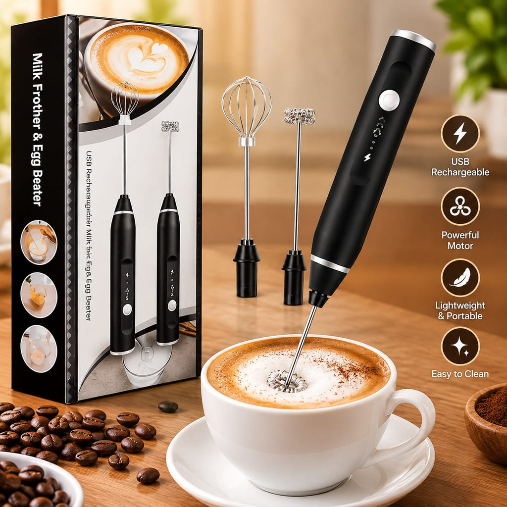 Rechargeable Coffee Beater & Egg Beater