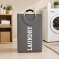 Large Foldable Laundry Basket with Aluminum Handles